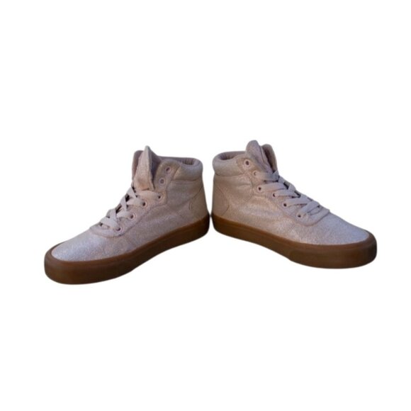 Etnies Girls Sz 2 Scout Hi Top Shoes Light Pink Canvas Sneakers - Picture 5 of 11